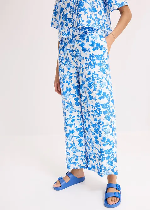 Jupe-culotte fluide en viscose mélangée, bonprix