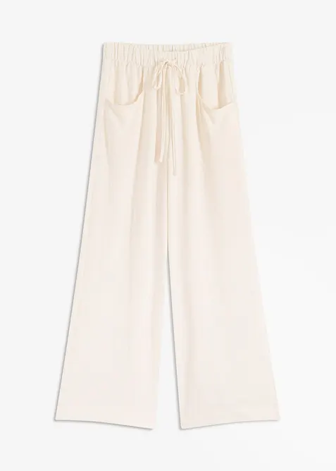 Marlenehose aus leichtem Crêpe, bonprix