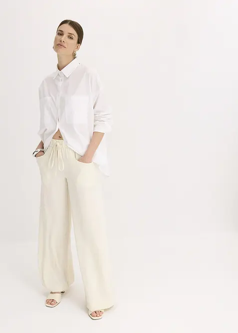 Marlenehose aus leichtem Crêpe, bonprix