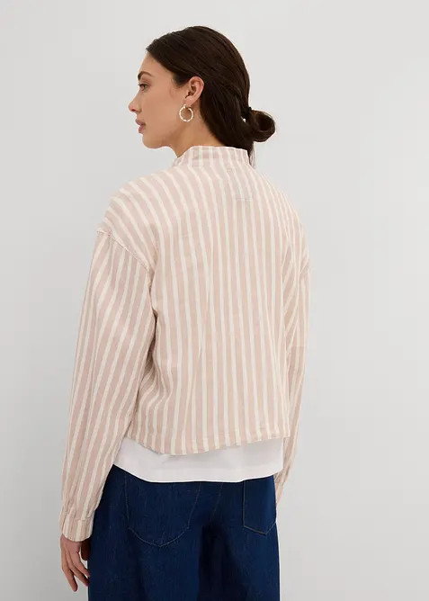 Pilotenjacke in Leinenoptik, bonprix