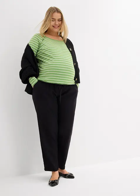 Umstandshose aus Leinen- Mix, Straight Leg, bonprix