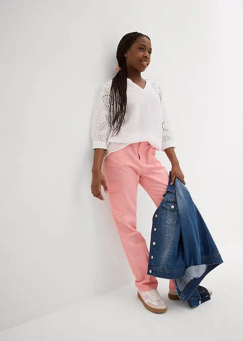 Blouse longue en gaze de coton légère, bonprix