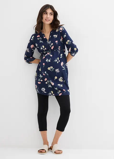 2-in-1 Umstands-und Still-Blusenkleid aus Viskose, bonprix