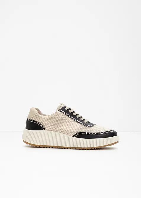 Sneaker mit Pr&auml;gung, bonprix