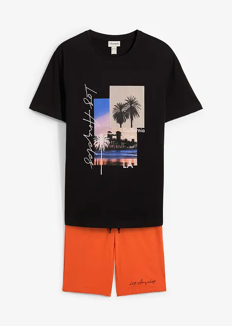 T-Shirt und Sweatbermuda (2-tlg.Set), bonprix
