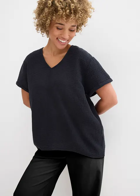 Shirt-Tunika aus softem Musselin, bonprix