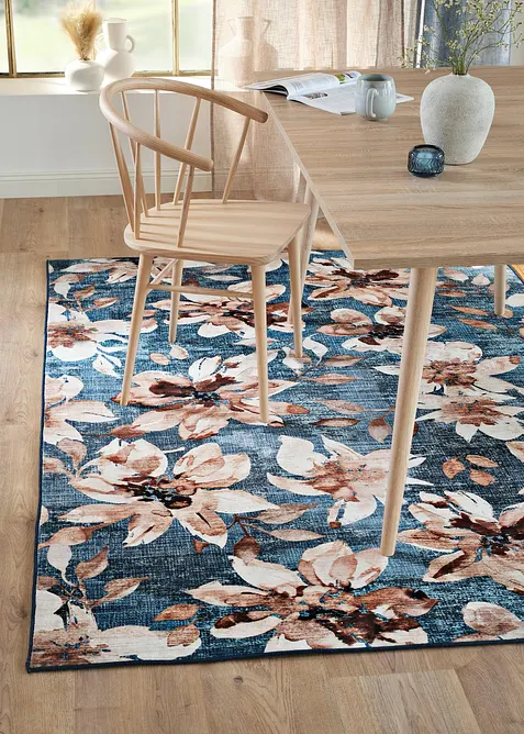 Tapis &agrave; motif floral, bonprix