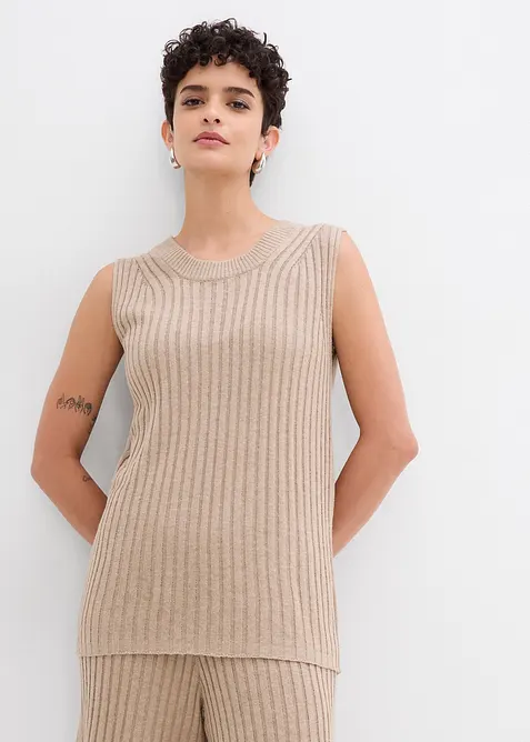 Top en maille de viscose mélangée, bonprix
