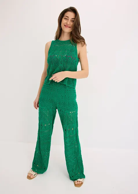 Stricktop mit Lochstrickmuster, bonprix