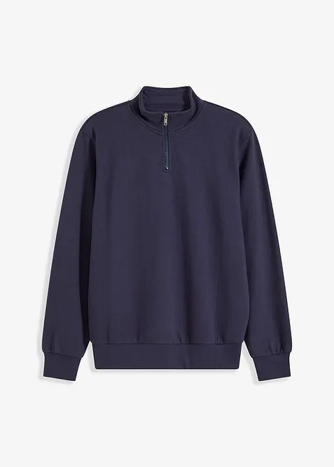 Sweatshirt mit Troyerkragen, bonprix