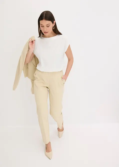 Shirt mit Satinpasse, bonprix