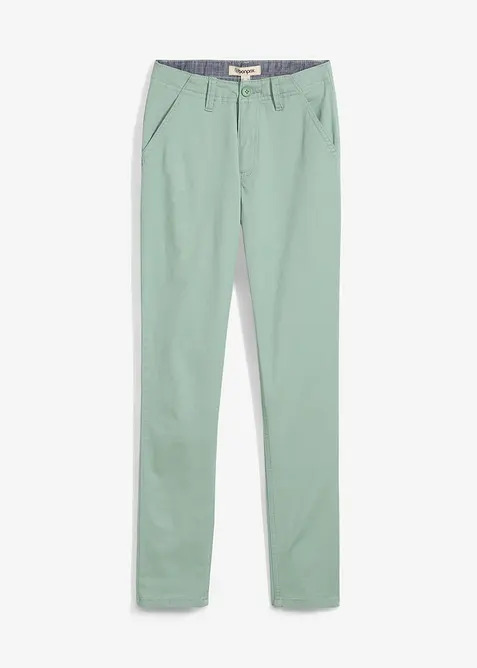 Pantalon chino en coton extensible à taille réglable, slim, bonprix