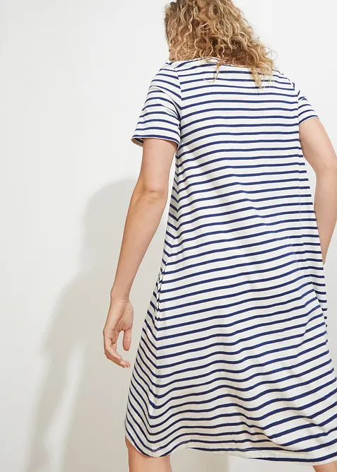 Robe fluide en coton flammé, bonprix