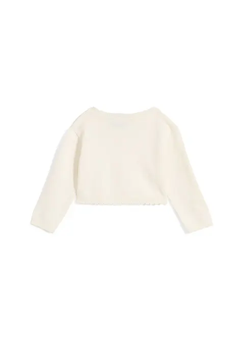 Gilet court en maille douce en viscose mélangée, bonprix