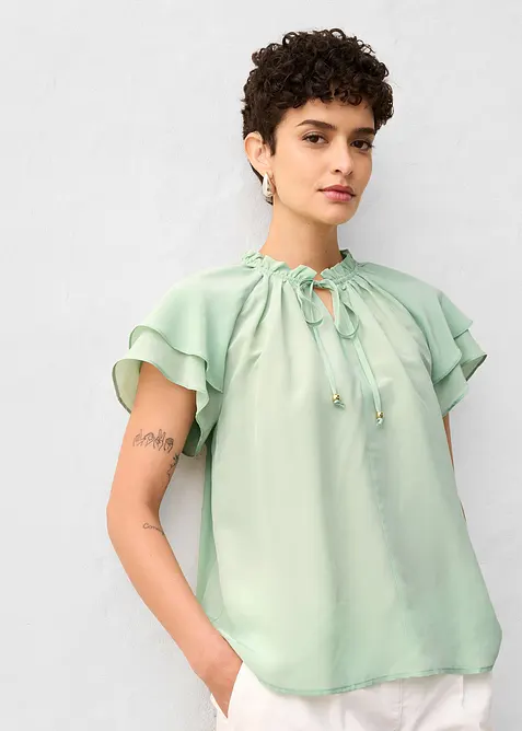 Tunika mit Seidenanteil, bonprix