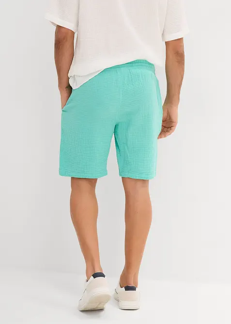 Musselin-Shorts aus reiner Baumwolle, Regular Fit, bonprix