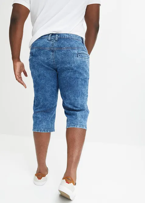 Bermuda long et l&eacute;ger en jean extensible, Regular, bonprix