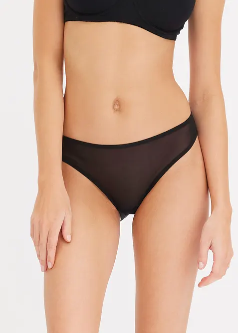 Slip aus Mesh (3er Pack), bonprix