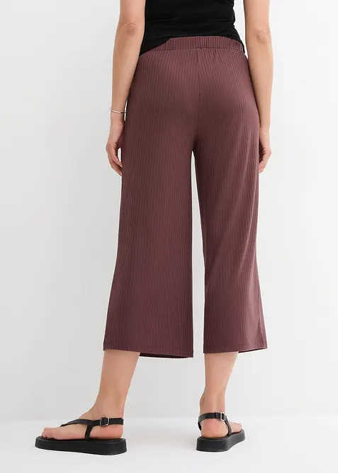 Pantalon en jersey côtelé à taille élastiquée, bonprix