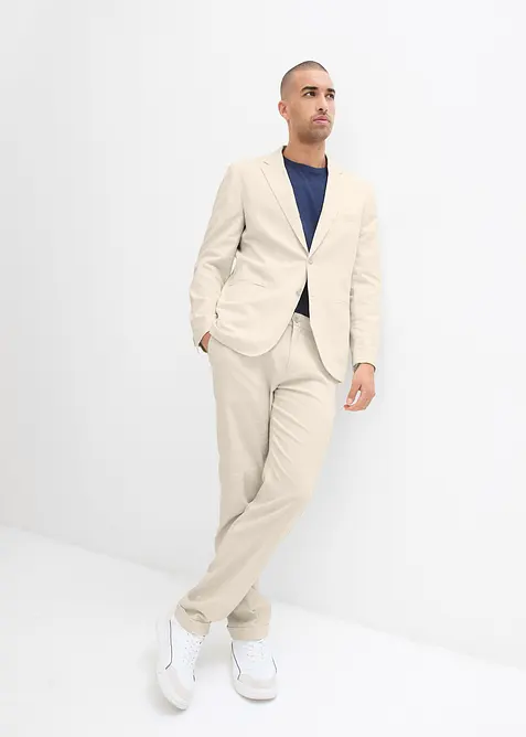 Veste de costume avec lin, Regular, bonprix