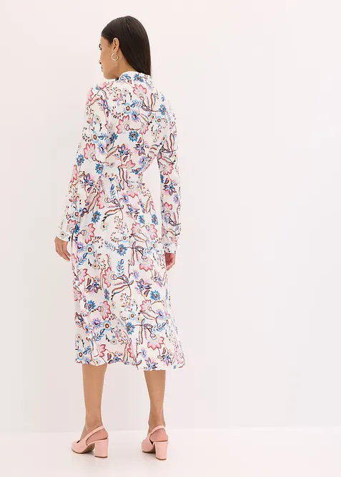 bedrucktes Blusenkleid aus flie&szlig;ender Viskose, bonprix
