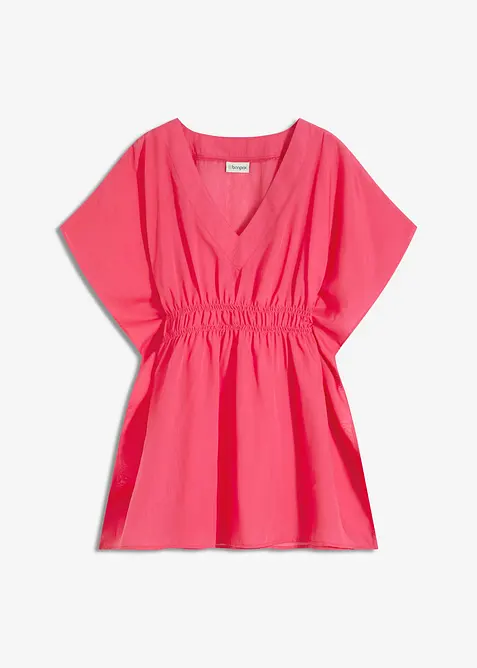 Transparente Strandtunika mit V-Ausschnitt, bonprix