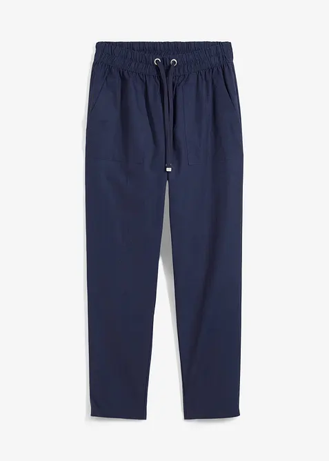 Léger pantalon jogger en lin mélangé, bonprix