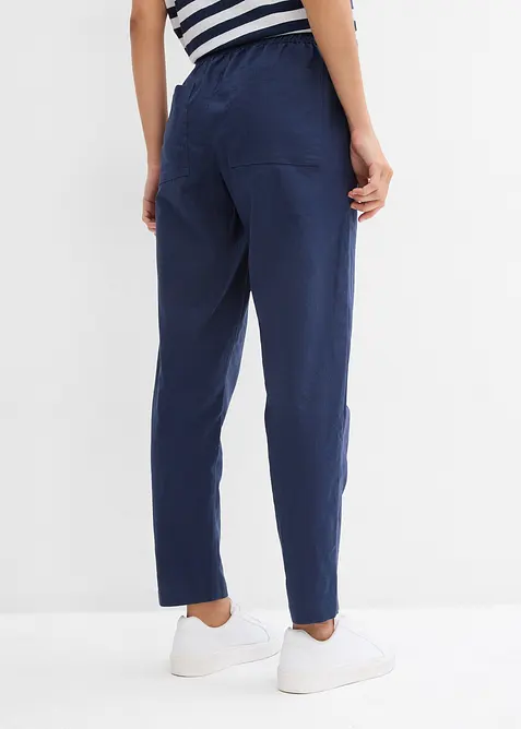 Léger pantalon jogger en lin mélangé, bonprix