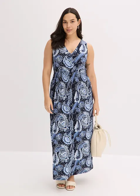 Robe longue en viscose douce et extensible, bonprix