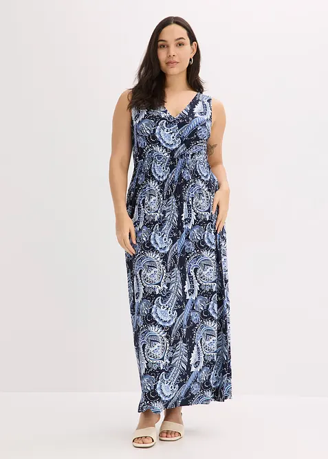 Robe longue en viscose douce et extensible, bonprix