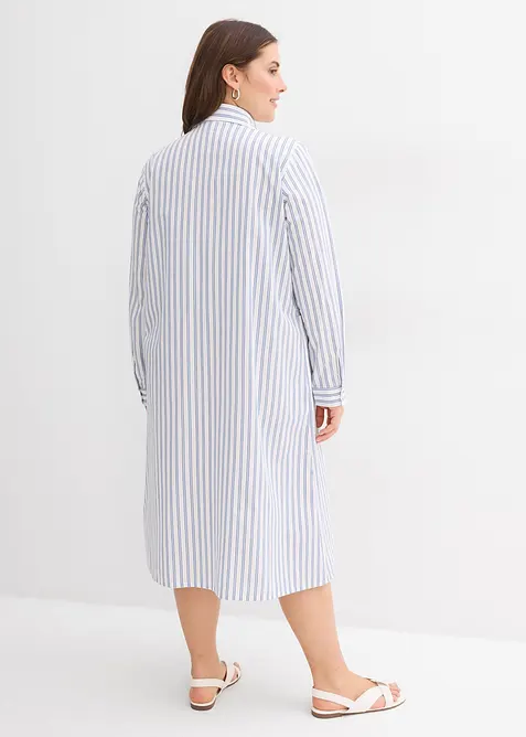 Robe à col chemise, 100% coton, bonprix