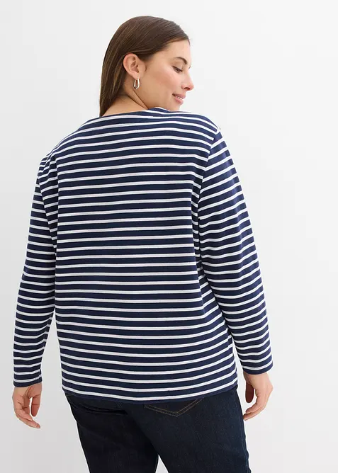 Sweat-shirt en mati&egrave;re textur&eacute;e, bonprix