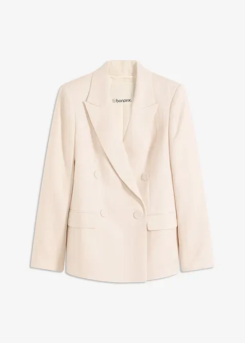 Blazer avec Lyocell, effet froissé, bonprix