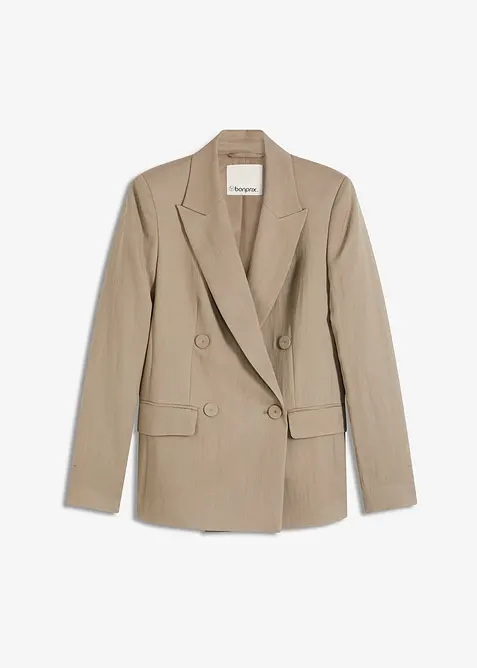Blazer mit Lyocell im Crinklelook, bonprix