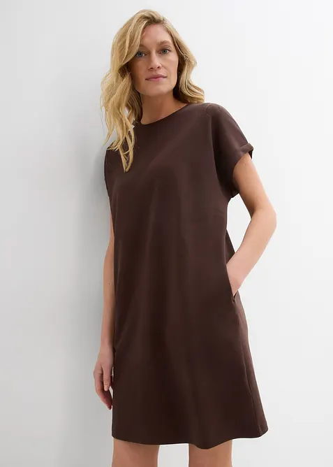 Robe courte en interlock épais avec poches, bonprix