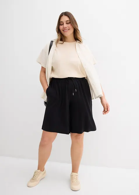 Jersey-Bermuda aus flie&szlig;ender Viskose, bonprix