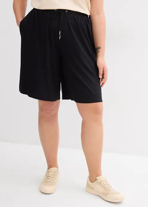 Jersey-Bermuda aus flie&szlig;ender Viskose, bonprix