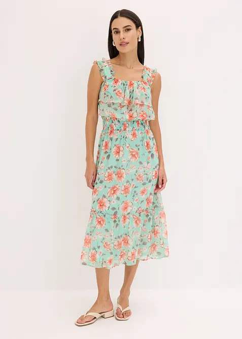 bedrucktes Carmen-Kleid, bonprix