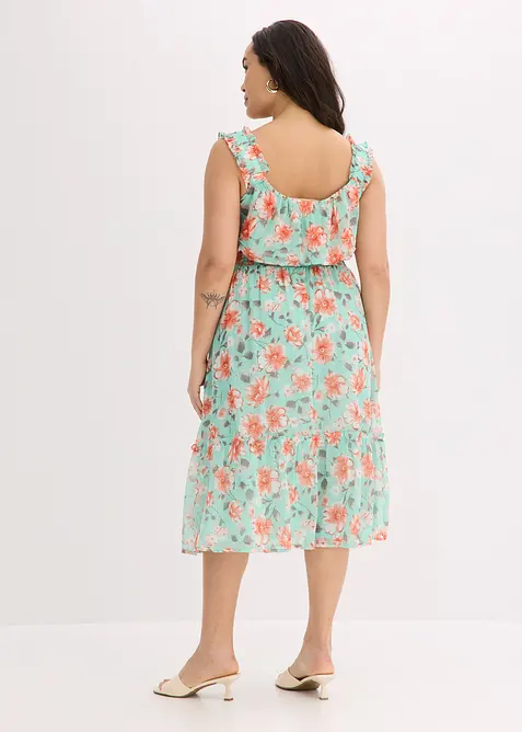 bedrucktes Carmen-Kleid, bonprix