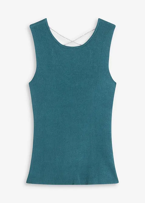 Top en maille avec un lien brillant, bonprix