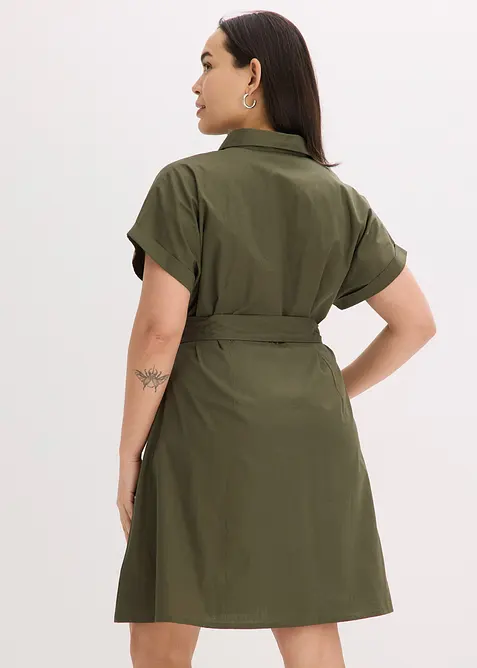 Blusenkleid aus reiner Baumwolle, bonprix