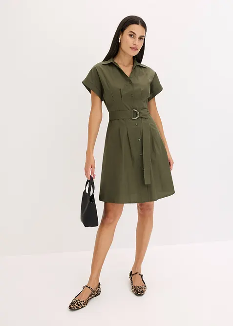 Blusenkleid aus reiner Baumwolle, bonprix