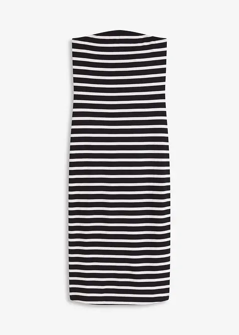 geripptes Bandeau-Kleid, bonprix