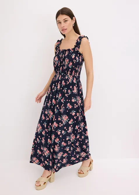 Robe longue en viscose fluide et extensible, bonprix