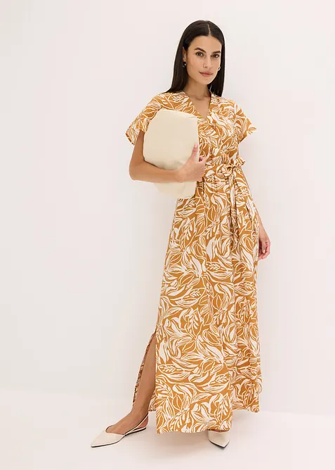 Robe longue imprimée en viscose mélangée, bonprix