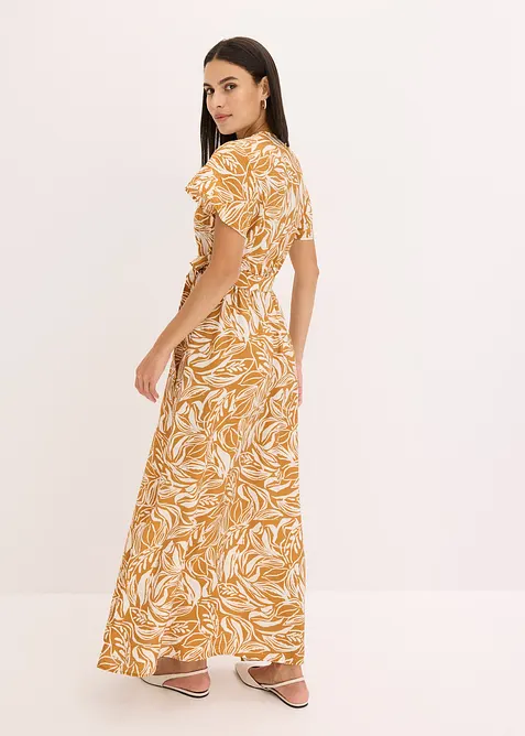 Robe longue imprimée en viscose mélangée, bonprix