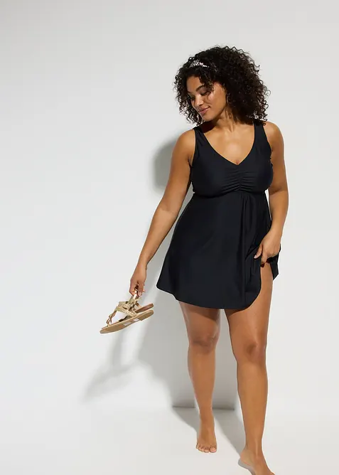 Robe de bain sculptante, maintien l&eacute;ger, bonprix