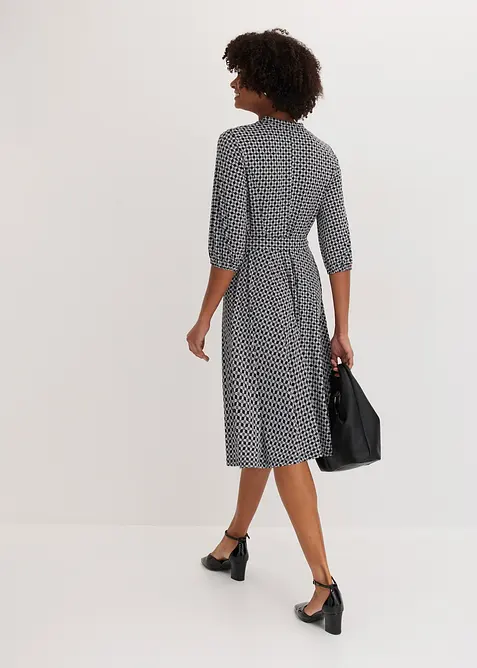 Jersey-Blusenkleid mit Bindeband (2.tlg-Set), bonprix