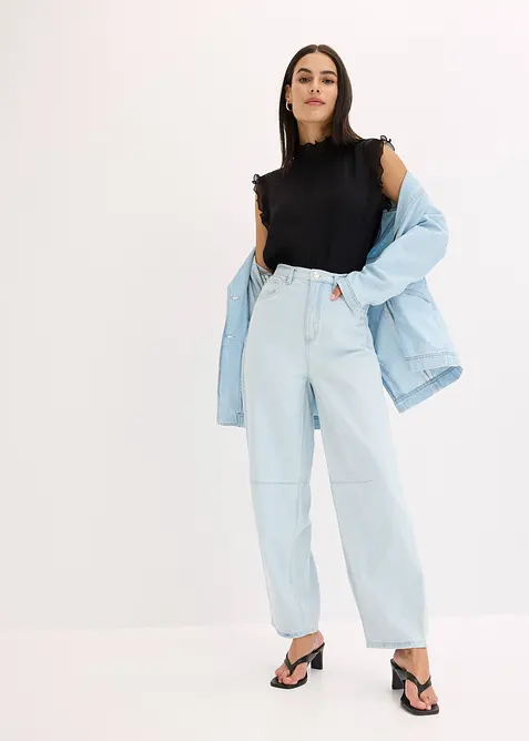 Bluse mit Volants, bonprix