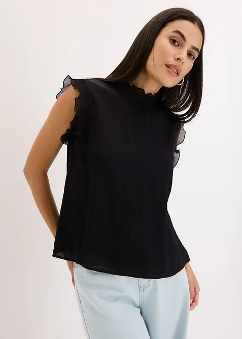 Bluse mit Volants, bonprix
